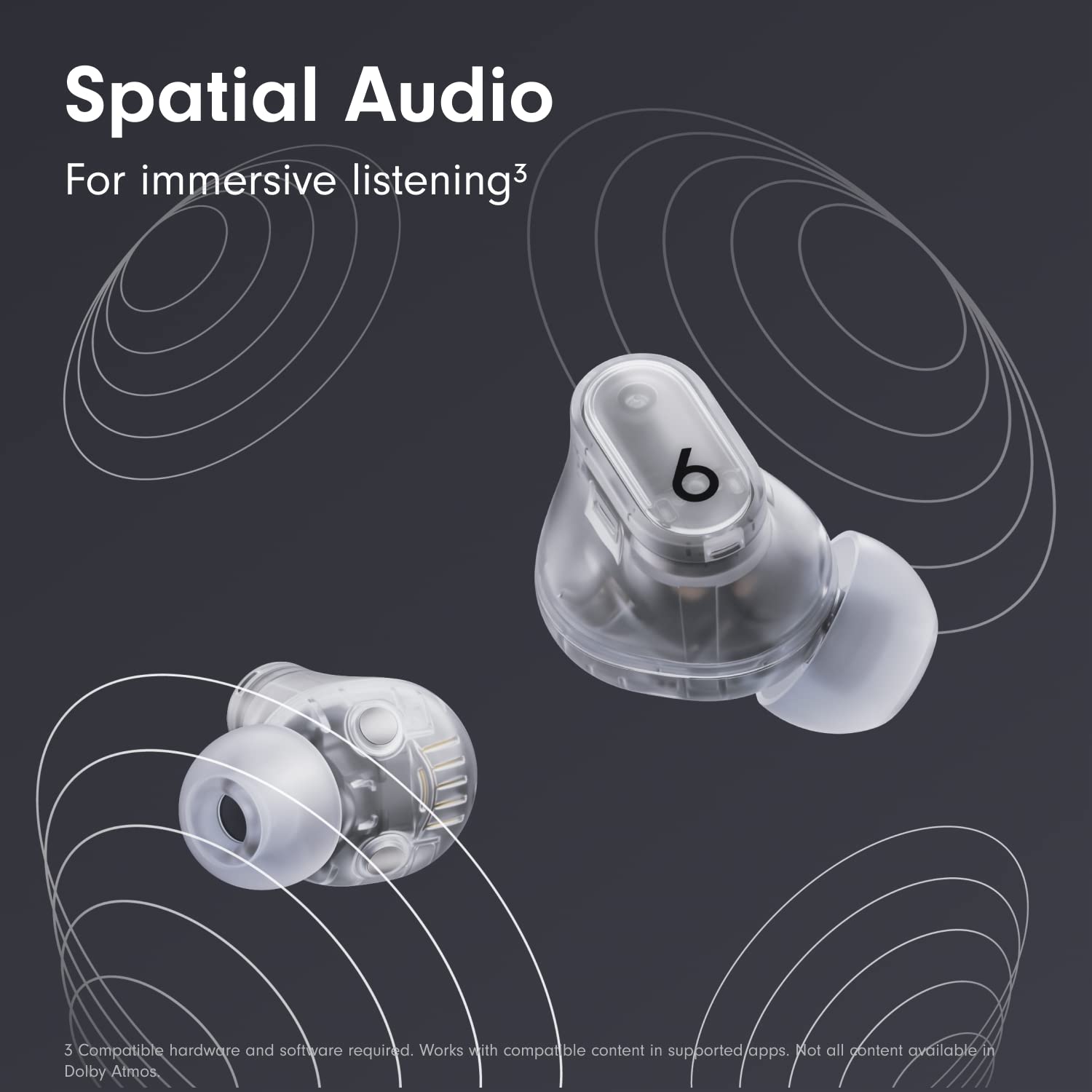 Beats Studio Buds + | True Wireless Noise Cancelling Earbuds, Enhanced Apple &amp; Android Compatibility, Built-in Microphone, Sweat Resistant Bluetooth Headphones, Spatial Audio - Ivory