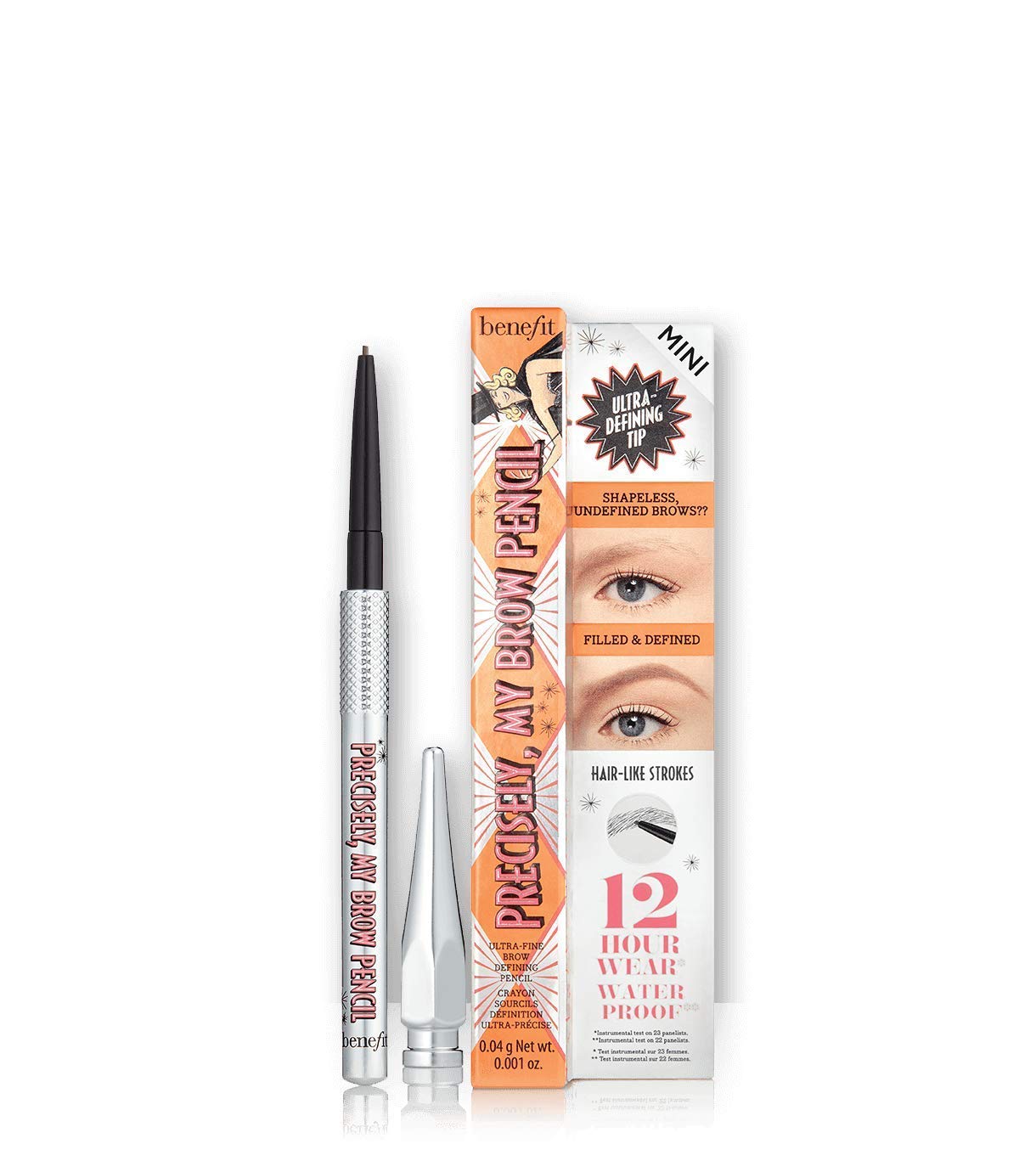 Benefit Precisely My Brow Pencil Ultra Fine Brow Defining, No. 4, Medium, 0.002 Ounce