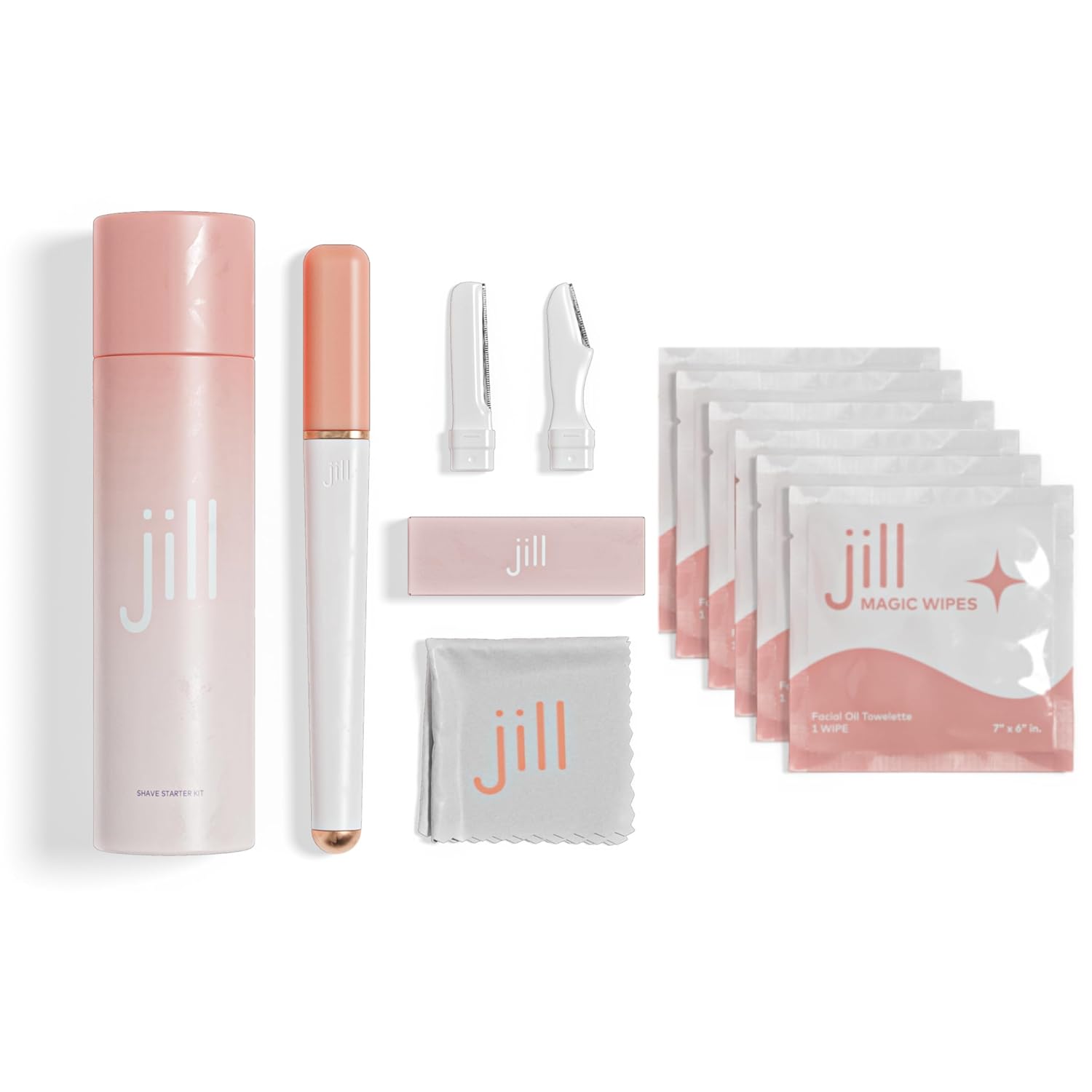 Jill Dermaplane Razor Starter Kit + Magic Oil Wipes Bundle