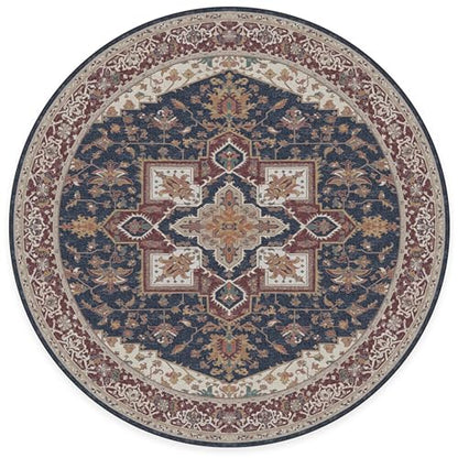 RUGGABLE Maral Heriz Washable Rug - Perfect Vintage Area Rug for Living Room Bedroom Kitchen - Pet &amp; Child Friendly - Stain &amp; Water Resistant - Creme 3&
