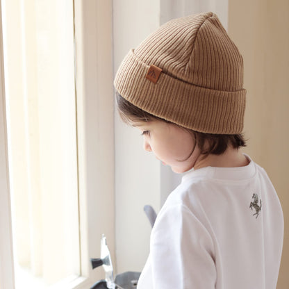 LMLALML Beanie for Toddler Boys Elegant Baby Beanie Knit Winter Hat for Kids