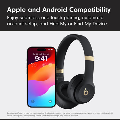 Beats Solo 4 - Wireless Bluetooth On-Ear Headphones, Apple &amp; Android Compatible, Up to 50 Hours of Battery Life - Cloud Pink