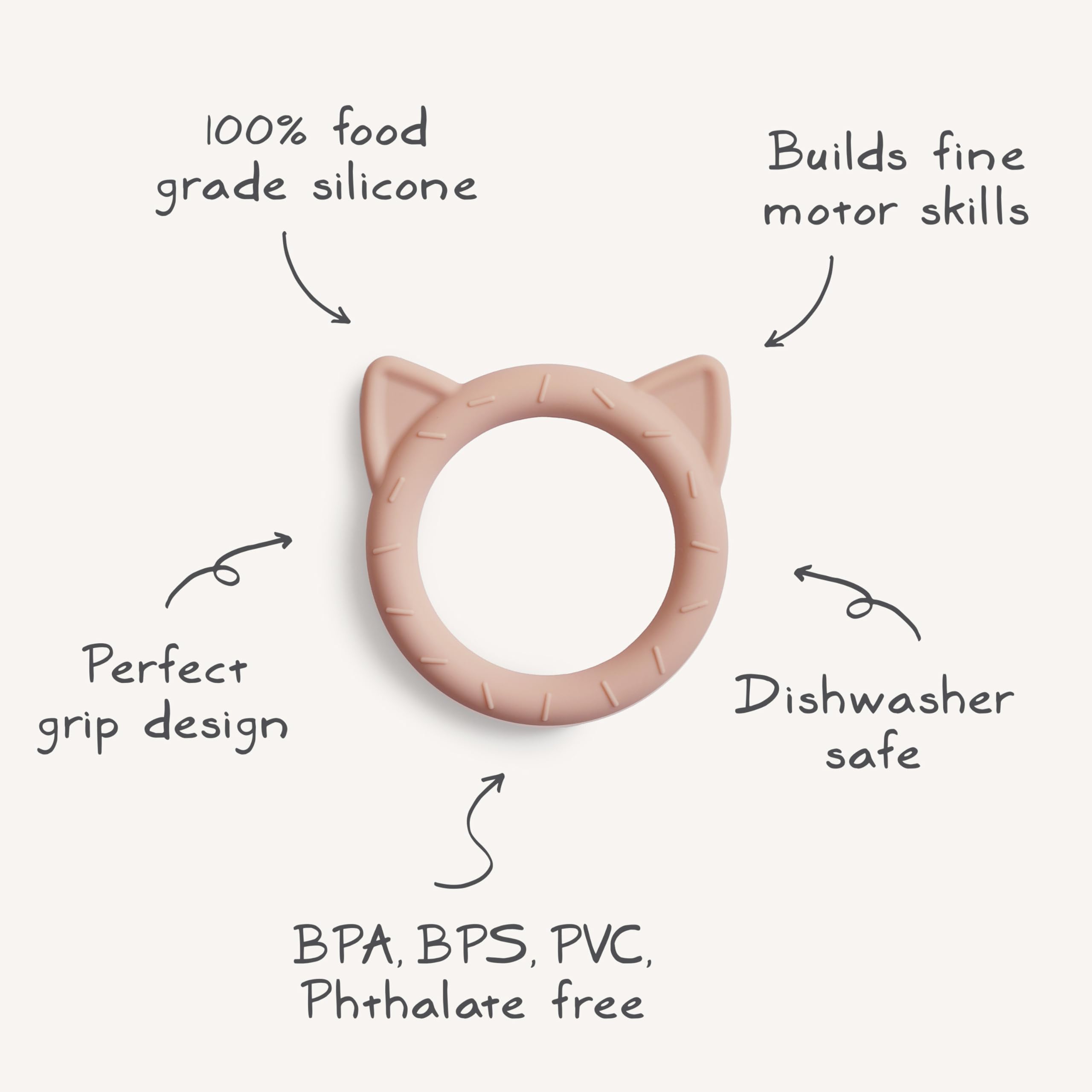 mushie Silicone Baby Teether Toy | Bunny