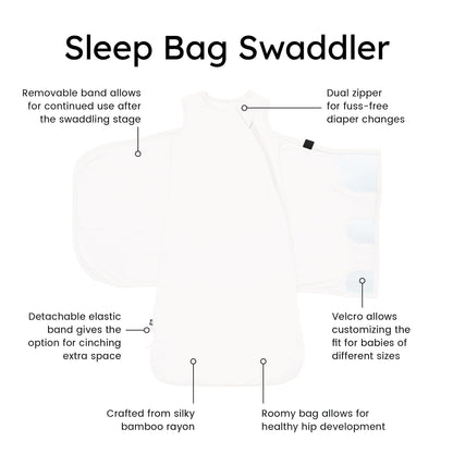 KYTE BABY Unisex Rayon Made from Bamboo Sleep Bag Swaddler for Babies, 1.0 Tog