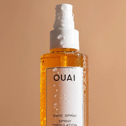 OUAI Wave Spray - Coconut Oil &amp; Rice Protein Texture Mist for Voluminous Beach Waves with Shine - Paraben Free, Safe for Color &amp; Keratin-Treated Hair (4.9 fl oz)