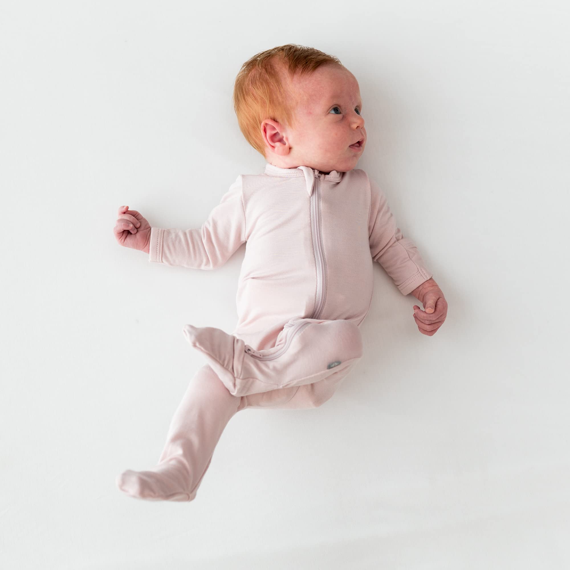 KYTE BABY Unisex Zipper Closure Footies, Rayon Made From Bamboo, 0-24 Months