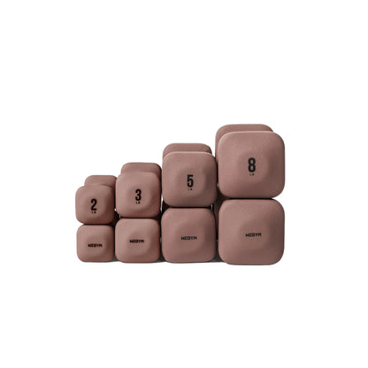 WeGym SafeGrip Dumbbells, Anti-Slip, Anti-Roll, Thick Handles, Free Weights, Square Dumbbells for Secure Workouts at Home, Weightlifting, and Personal Training