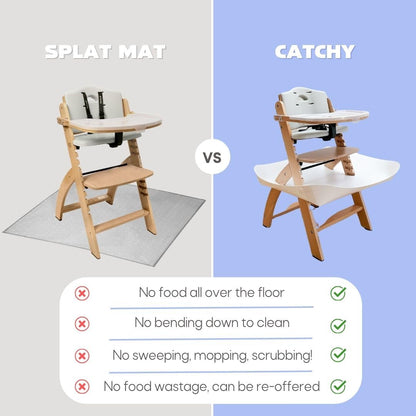 CATCHY - Food Catcher - Compatible with Stokke Clikk High Chair - Highchair Sold SEPARATELY - Baby &amp; Toddler Food &amp; Mess Catcher - Under High Chair Accessory - Baby Feeding Essentials