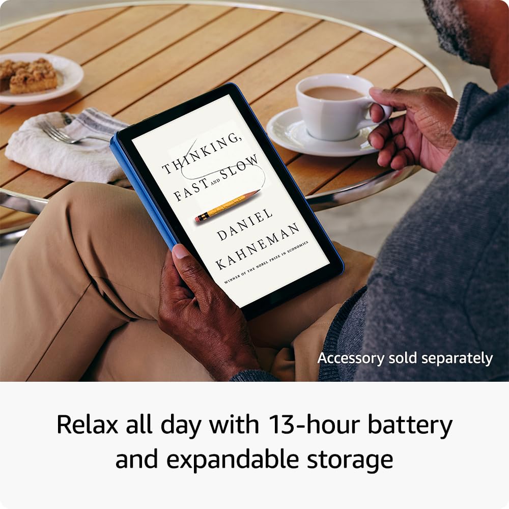 Amazon Fire HD 10 tablet (newest model) built for relaxation, 10.1&quot; vibrant Full HD screen, octa-core processor, 3 GB RAM, 32 GB, Ocean