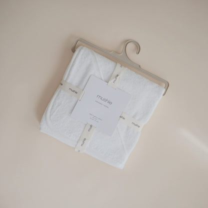 mushie Baby Hooded Towel | Organic Cotton (Moss)
