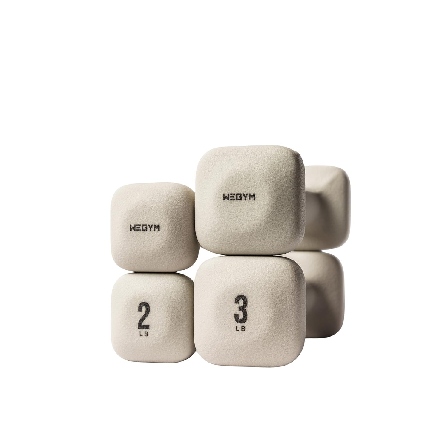 WeGym SafeGrip Dumbbells, Anti-Slip, Anti-Roll, Thick Handles, Free Weights, Square Dumbbells for Secure Workouts at Home, Weightlifting, and Personal Training