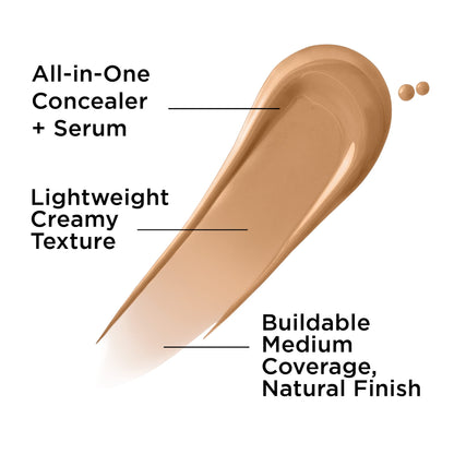 IT Cosmetics Bye Bye Dark Spots Concealer + Brightening Serum – 2% Niacinamide, Hyaluronic Acid &amp; Caffeine - Medium Coverage, Natural Finish, All Skin Types - 0.22 fl oz