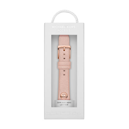 Michael Kors Band for Apple Watch; Silicone or Leather Smart Watch Bands for Women; Compatible with Apple Watch 38mm, 40mm, 41mm
