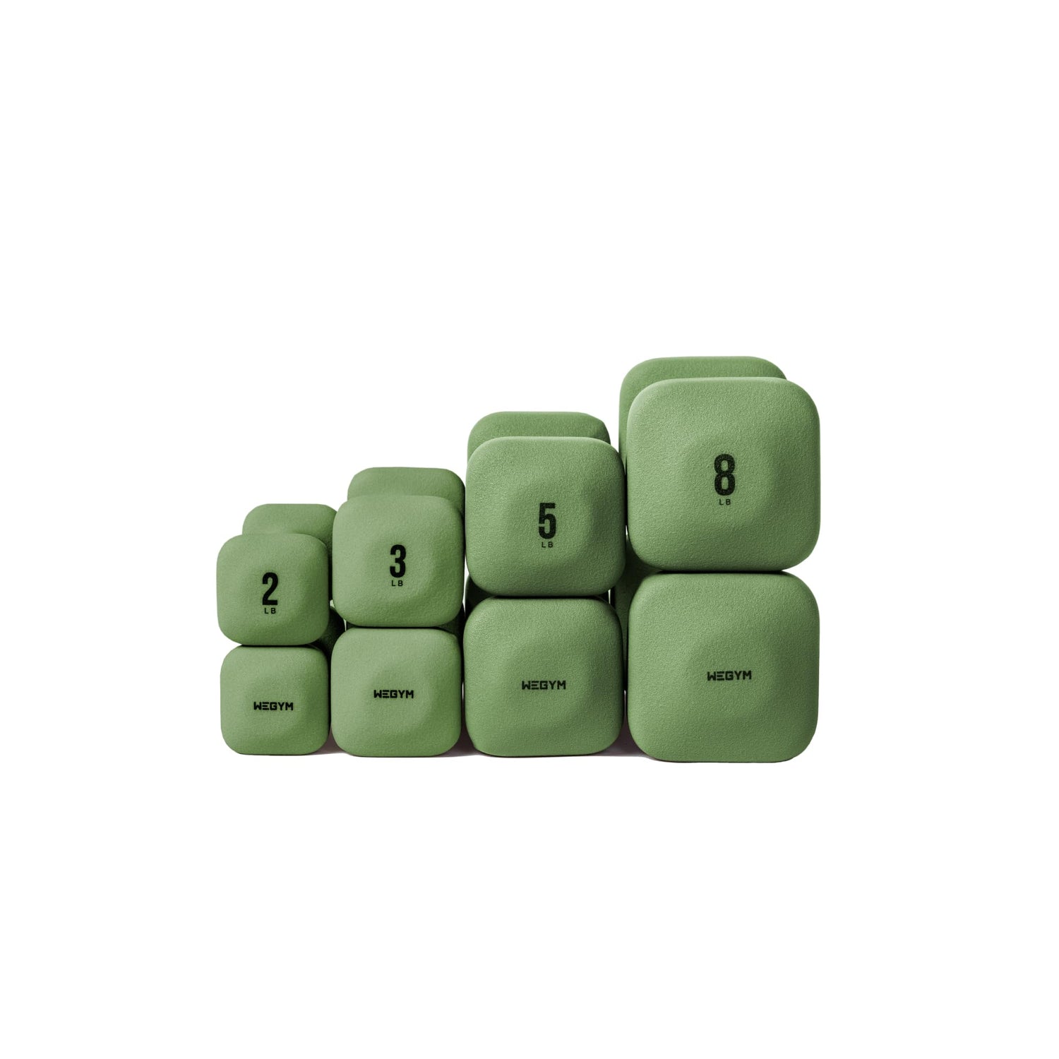 WeGym SafeGrip Dumbbells, Anti-Slip, Anti-Roll, Thick Handles, Free Weights, Square Dumbbells for Secure Workouts at Home, Weightlifting, and Personal Training