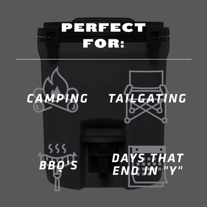 STANLEY Adventure 2 Gallon Fast Flow Water Jug, Ice Water Dispenser, Insulated Beverage Cooler with Easy Pour Spigot and Latched Foam Lid