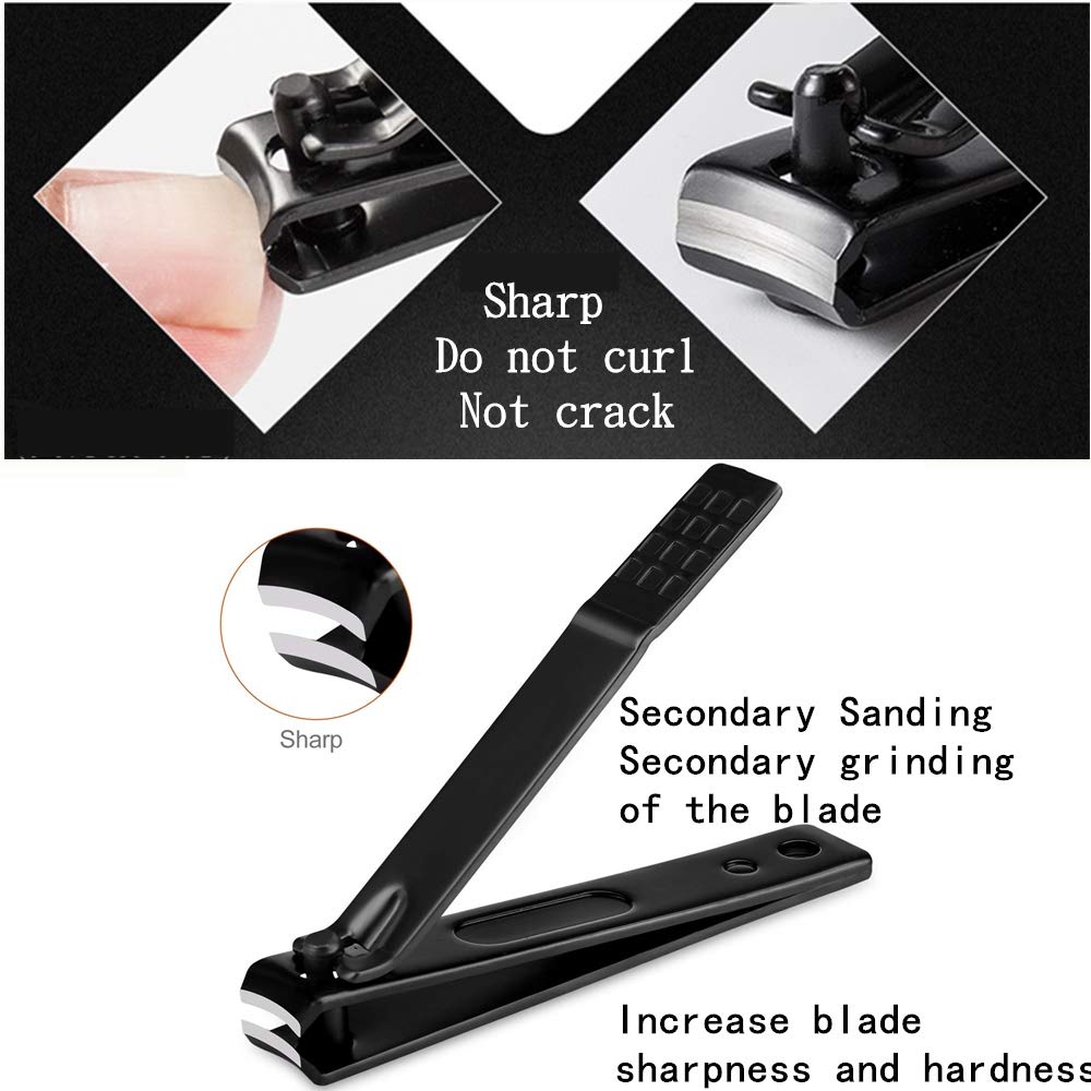 Manicure Set Professional Grooming Kits, Nail Clippers Pedicure Kit 8pcs Nail Kit Pedicure Set Tools with Aceoce Travel Case for Women Men Home or Salon Gift