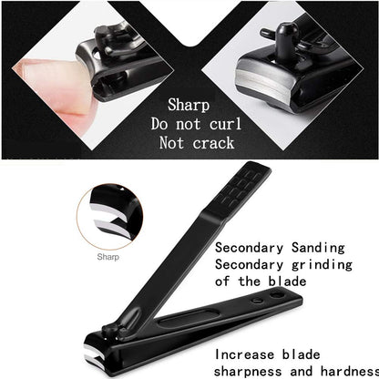 Manicure Set Professional Grooming Kits, Nail Clippers Pedicure Kit 8pcs Nail Kit Pedicure Set Tools with Aceoce Travel Case for Women Men Home or Salon Gift