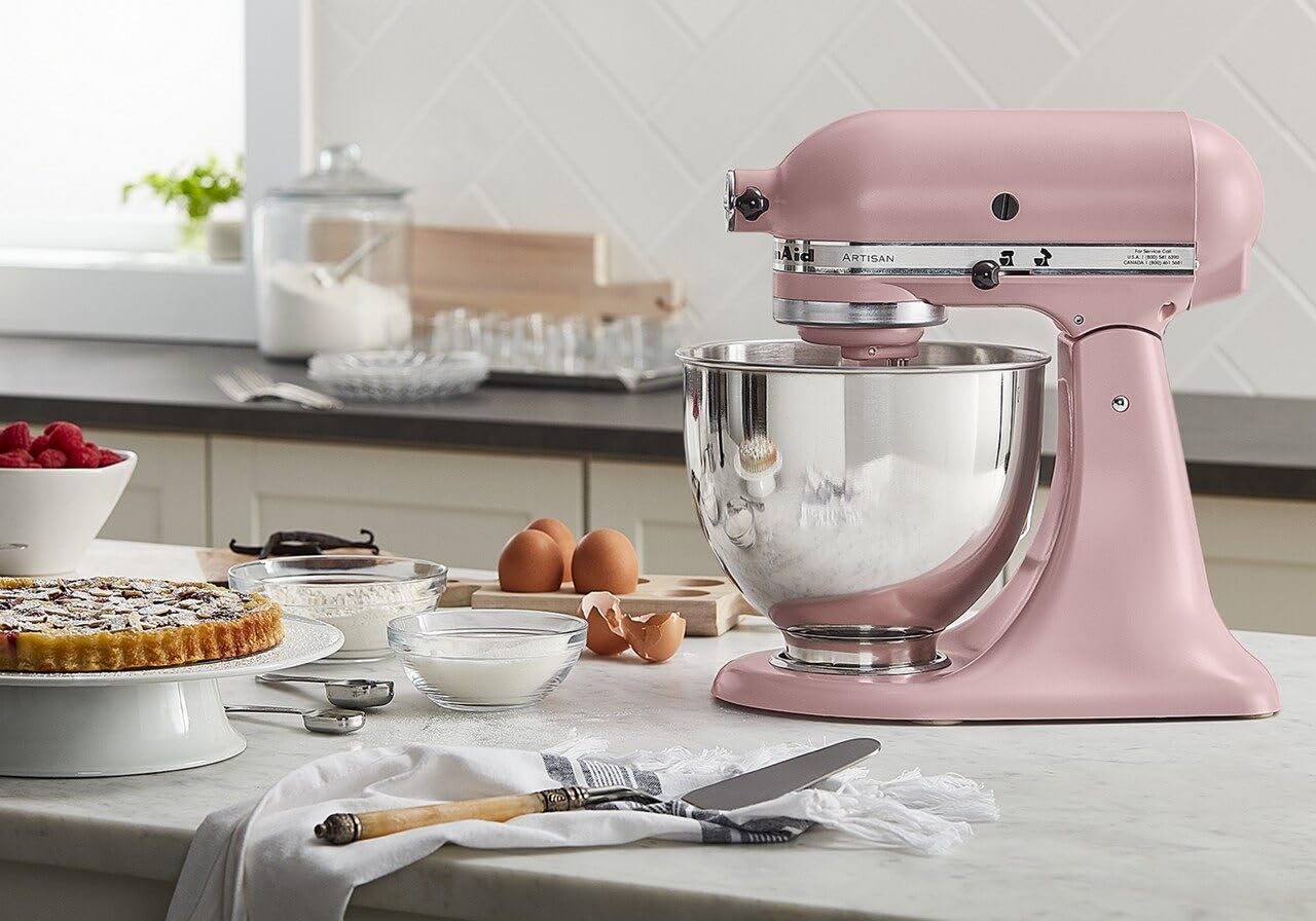 KitchenAid Artisan Series 5-Quart Tilt-Head Stand Mixer, Almond Cream, KSM150PSAC