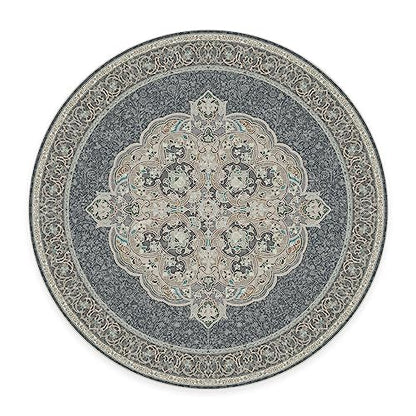 RUGGABLE Disney Traditional Mickey Mouse Washable Rug - Perfect Area Rug for Nursery Playroom Kids Room - Pet &amp; Child Friendly - Stain &amp; Water Resistant - Damask Grey 3&