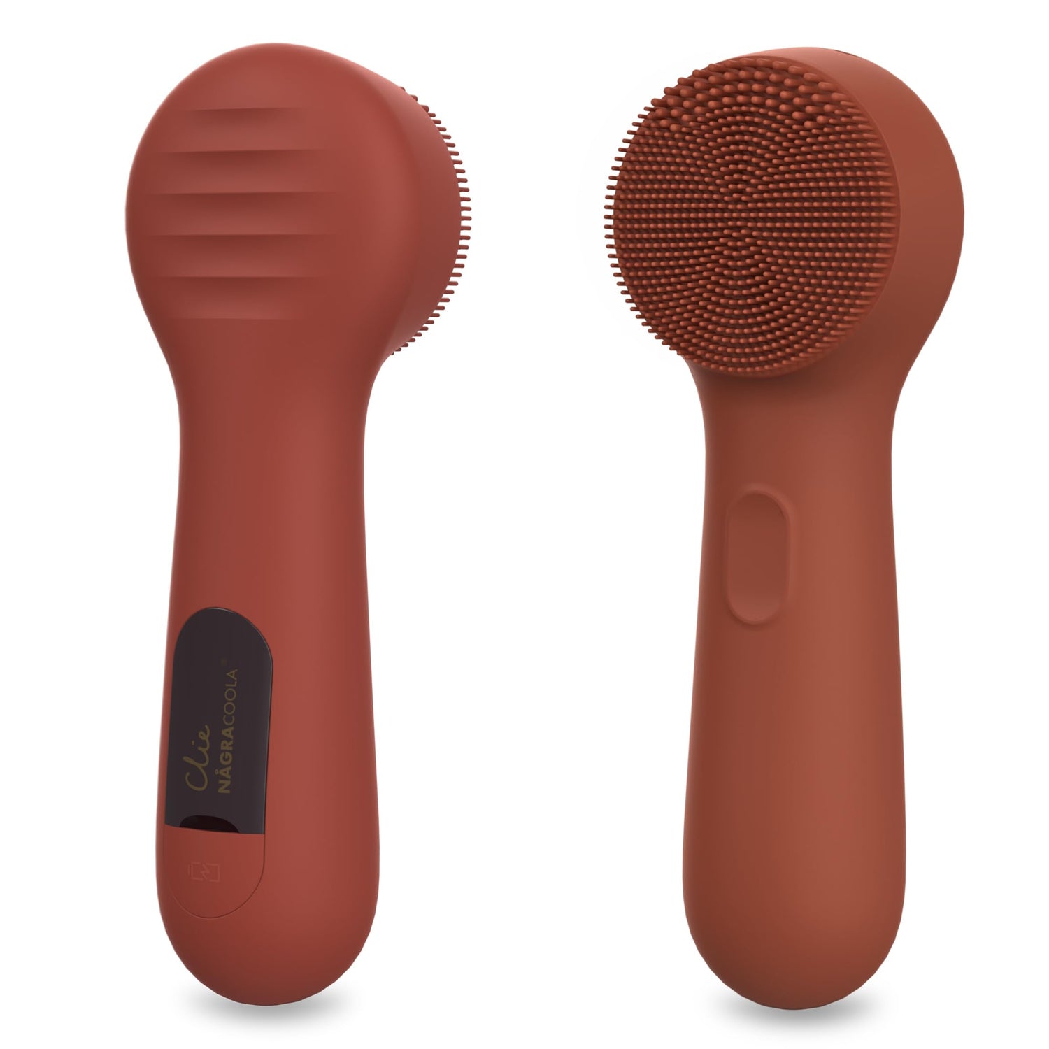 Silicone Face Scrubber, NågraCoola CLIE 2.0 Facial Cleansing Brush, Rechargeable, Waterproof Face Scrub Brush for Cleansing, Exfoliating, Massaging, Electric Facial Exfoliator for Women and Men - Oat