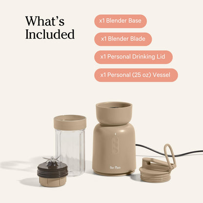 Our Place Splendor Blender - 1000W High-Power | Ultra-Sharp Blades | 2 Blending Modes | Includes 25 oz Personal Cup and Drinking Lid Set | Smoothies, Shakes &amp; More | Blue Salt