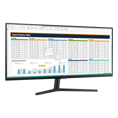 SAMSUNG 34-Inch ViewFinity S65TC Series Ultra-WQHD 1000R Curved Computer Monitor, HDR10, 100Hz, AMD FreeSync, Thunderbolt 4, Height Adjustable Stand, Built-in Speakers, Eye Care, LS34C650TANXGO, 2024