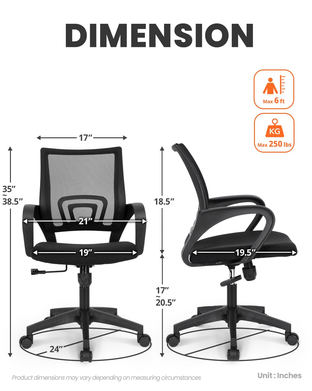 NEO CHAIR Office Chair Computer Desk Chair Gaming Ergonomic Mid Back Cushion Lumbar Support with Comfy Mesh Adjustable Swivel Rolling Home (Beige)