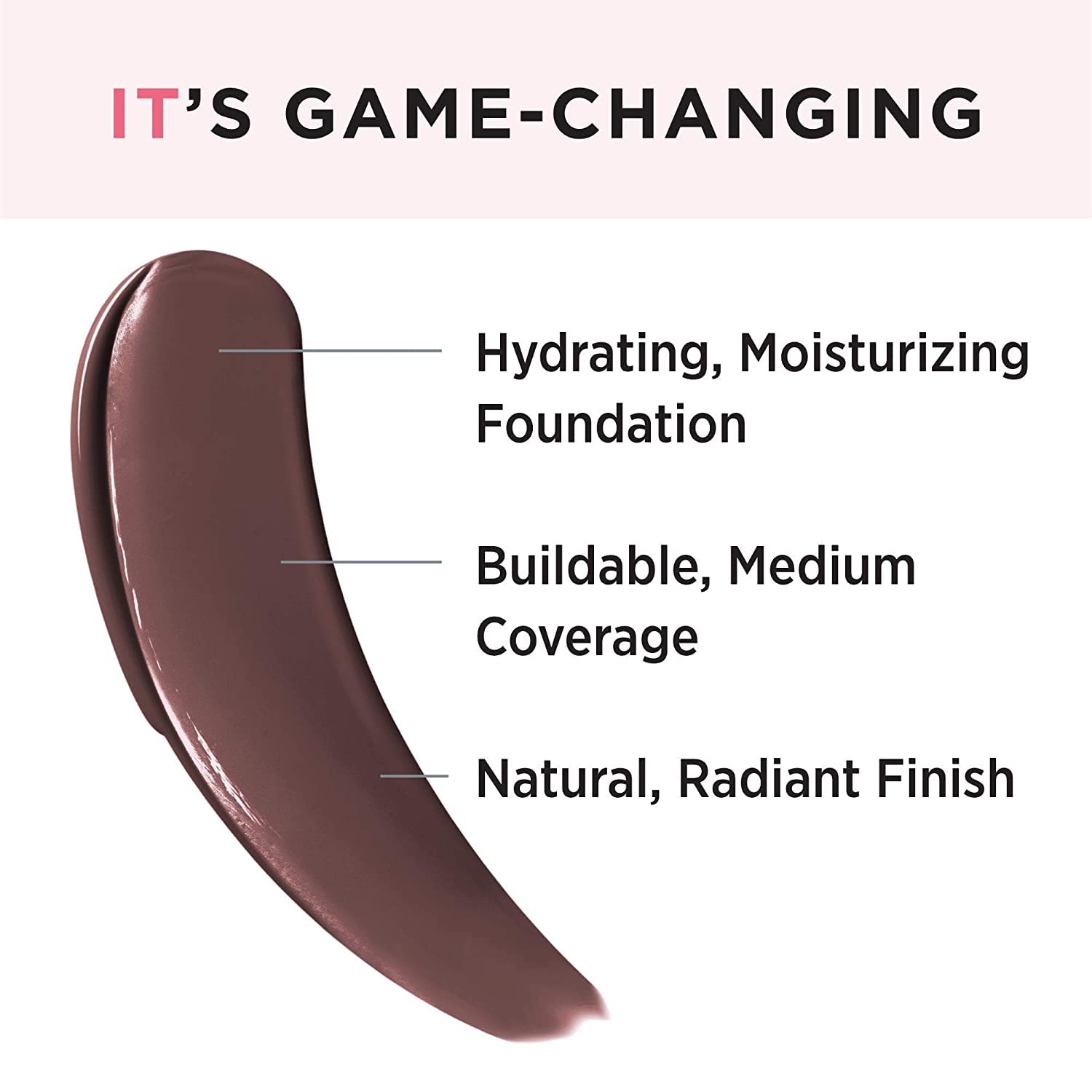 IT Cosmetics Your Skin But Better Foundation + Skincare - Hydrating Medium Buildable Coverage - Minimizes Pores &amp; Imperfections - Natural Radiant Finish - With Hyaluronic Acid - 1.0 fl oz