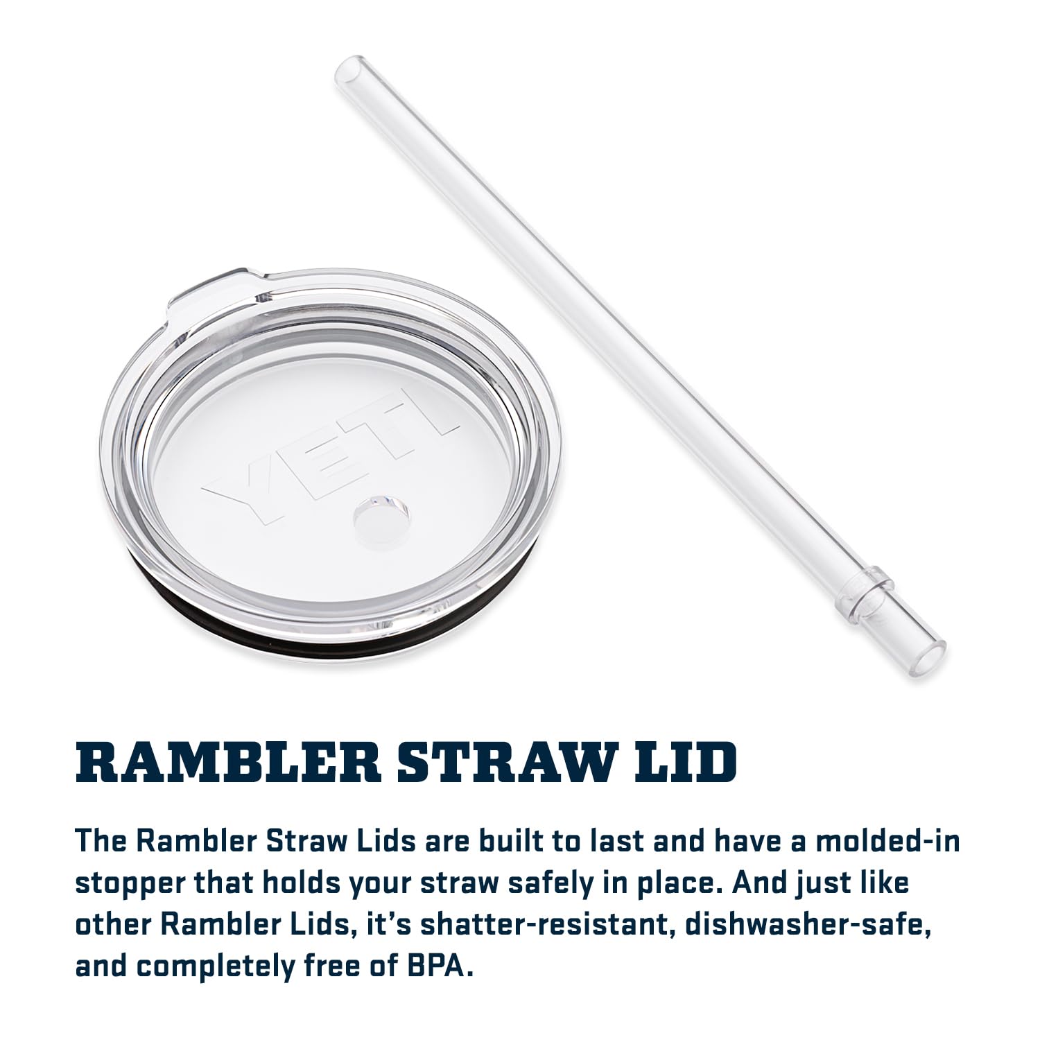YETI Rambler Tumbler with Handle and Straw Lid, Vacuum Insulated Travel Mug, Stainless Steel
