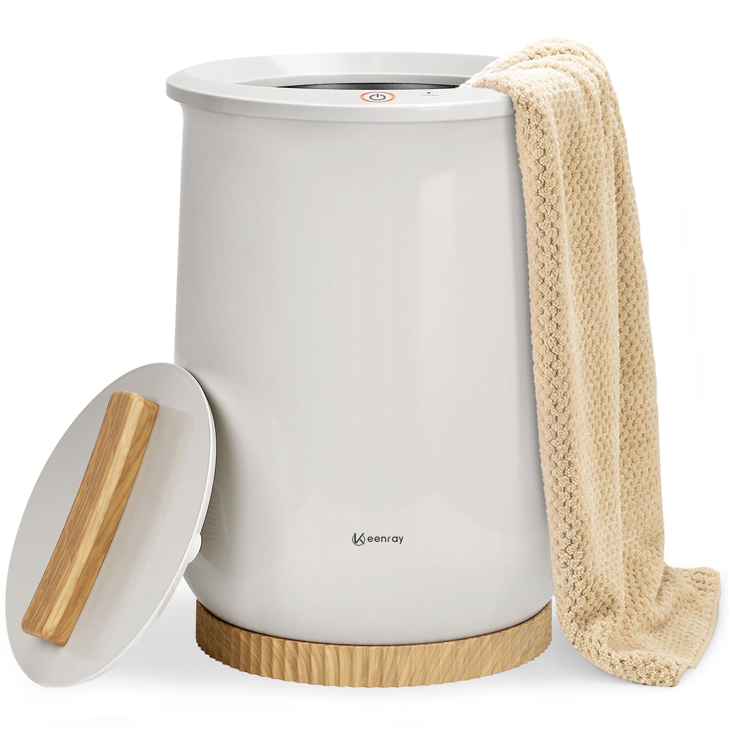 Keenray Towel Warmer, Luxury Towel Warmer Bucket, Large Towel Warmer for Bathroom, Auto Shut Off, Fits Up to Two 40&quot;X70&quot; Oversized Towels, Bathrobes, Blankets, PJ&