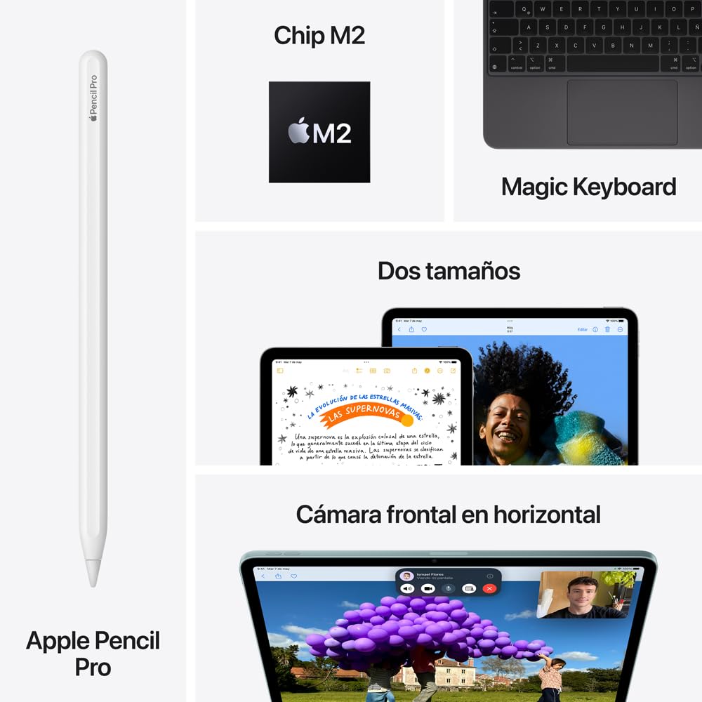 Apple iPad Air 11-inch (M2): Liquid Retina Display, 128 GB, Landscape 12MP Front Camera/12MP Back Camera, Wi-Fi 6E, Touch ID — Blue