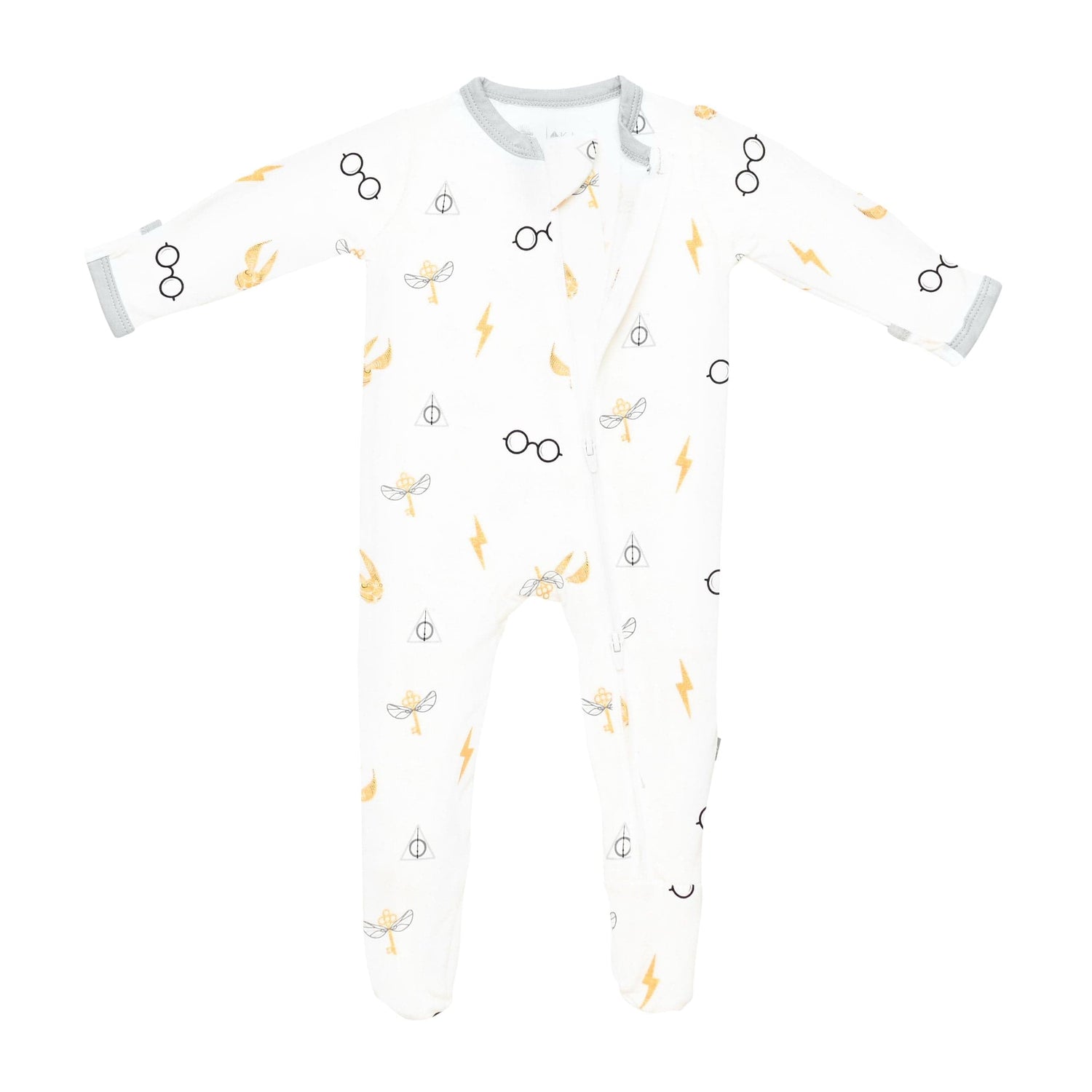 KYTE BABY Unisex Zipper Closure Footies, Rayon Made From Bamboo, 0-24 Months