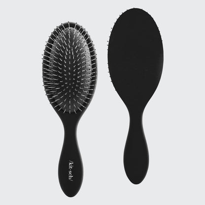 Kitsch Wet Dry Brush Detangling Brush - Soft Bristle Hair Brushes for Women | Straight &amp; Curly Hair Brush | Hairbrush for All Hair Types | Hair Detangler Brush | Travel Hair Brush &amp; Detangling Comb