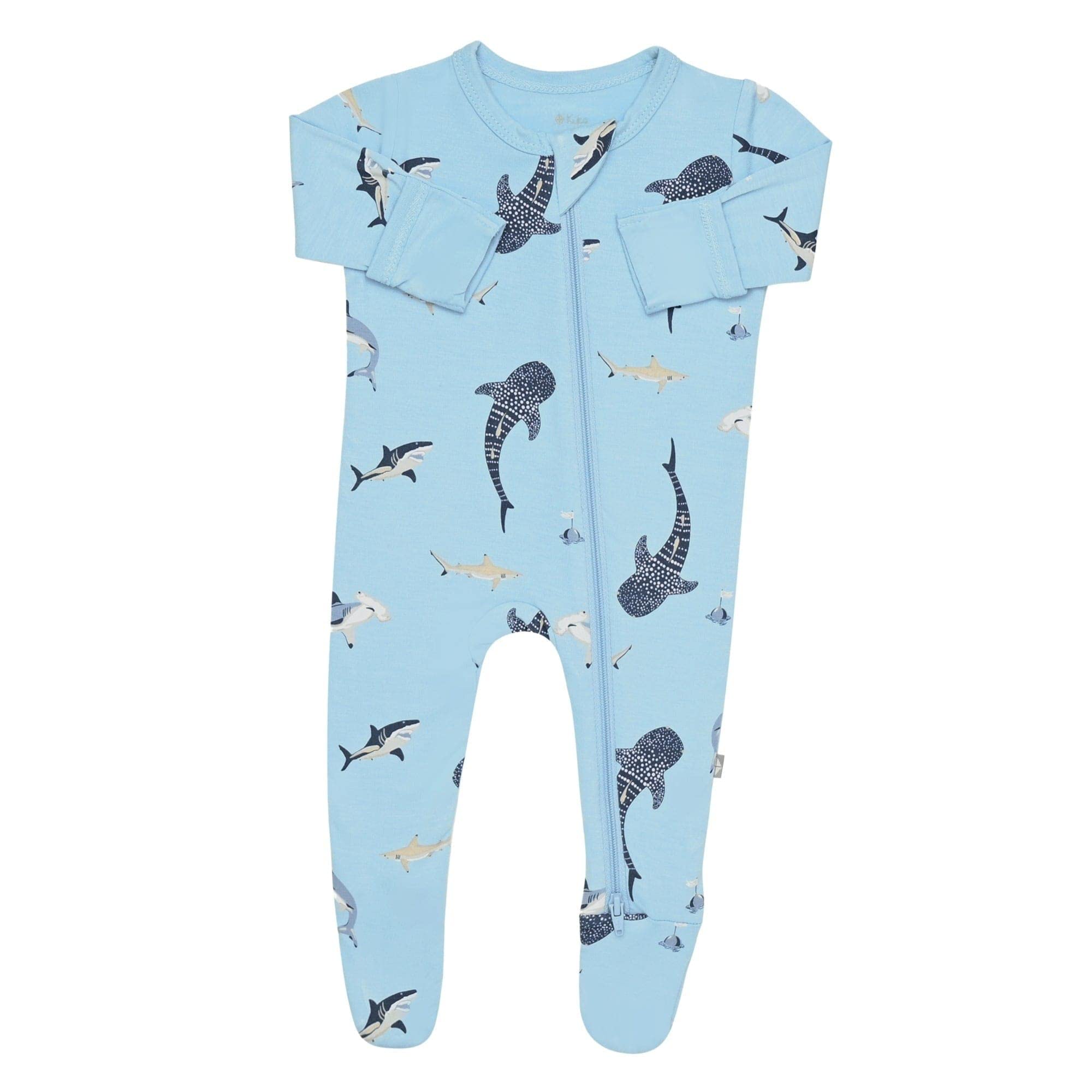 KYTE BABY Unisex Zipper Closure Footies, Rayon Made From Bamboo, 0-24 Months