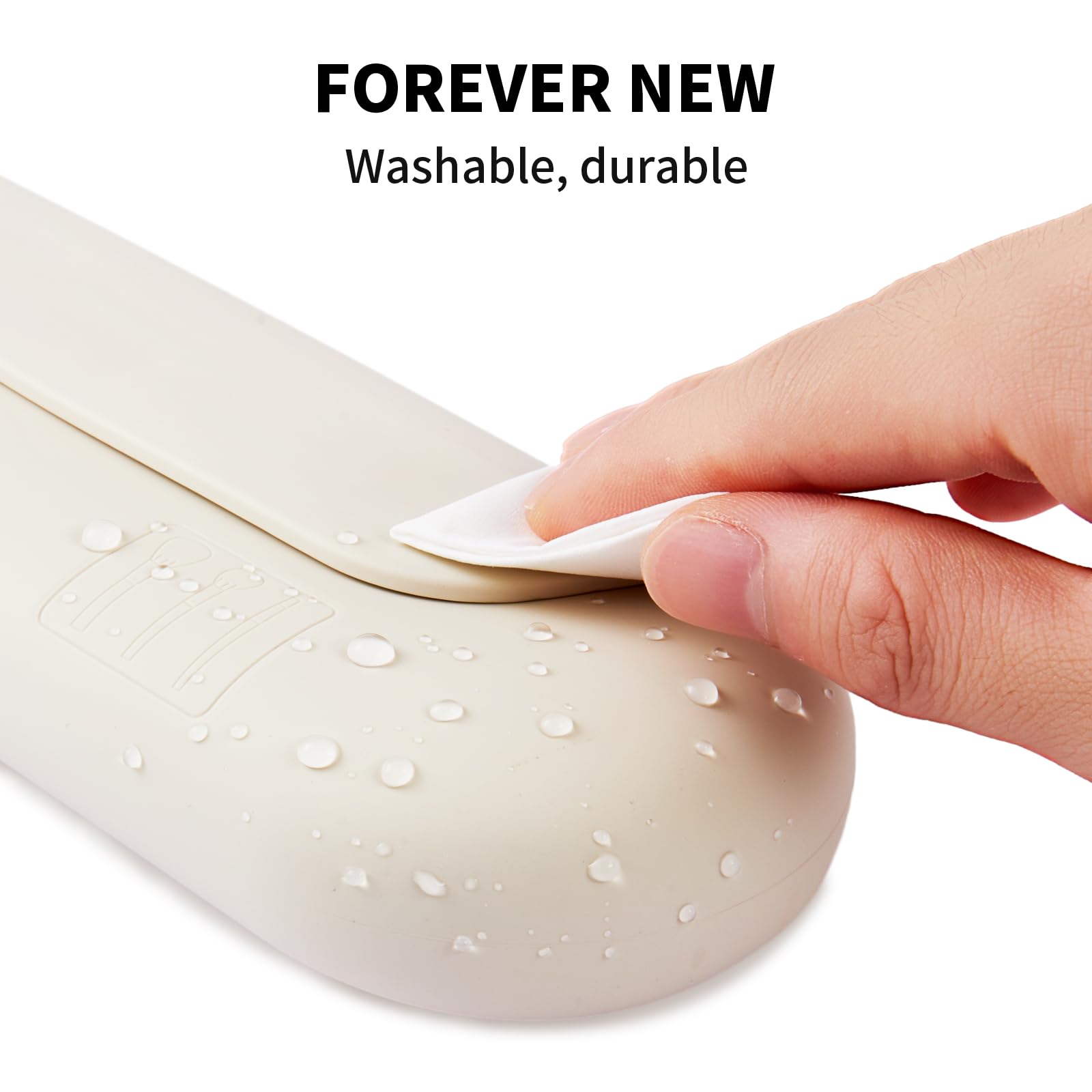 AGIKET Silicone Makeup Brush Holder Travel Cosmetic Bag：Soft Portable Cosmetic Face Brushes Holder with Upgrade Anti-Fall Out Magnetic Closure, Large Travel Makeup Brush Case - Walnut