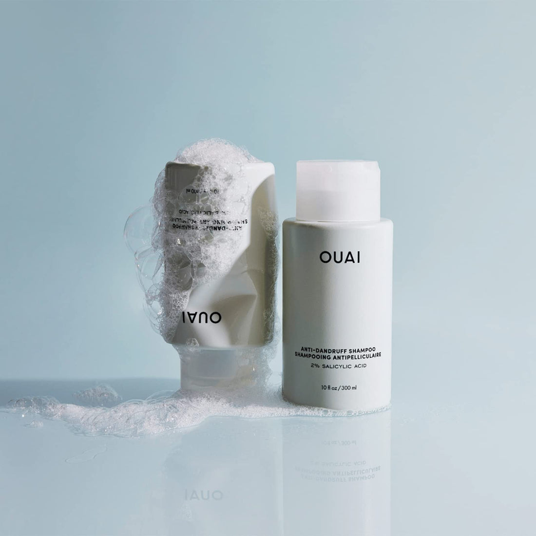 OUAI Anti Dandruff Shampoo - Soothing Salicylic Acid Shampoo for Flaky, Dry and Itchy Scalp - Reduces Itching, Redness and Irritation - Sulfate Free Scalp Care (10 Fl Oz)