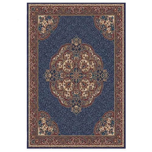 RUGGABLE Disney Traditional Mickey Mouse Washable Rug - Perfect Area Rug for Nursery Playroom Kids Room - Pet &amp; Child Friendly - Stain &amp; Water Resistant - Damask Grey 3&