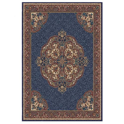 RUGGABLE Disney Traditional Mickey Mouse Washable Rug - Perfect Area Rug for Nursery Playroom Kids Room - Pet &amp; Child Friendly - Stain &amp; Water Resistant - Damask Grey 3&