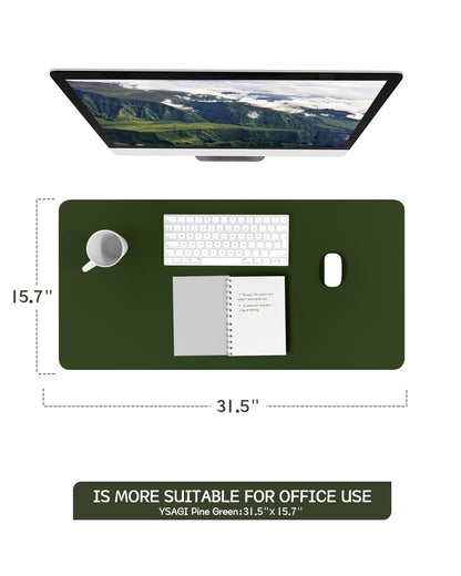 Non-Slip Desk Pad,Mouse Pad,Waterproof PVC Leather Desk Table Protector,Ultra Thin Large Desk Blotter, Easy Clean Laptop Desk Writing Mat for Office Work/Home/Decor(Pink, 23.6&quot; x 13.7&quot;)