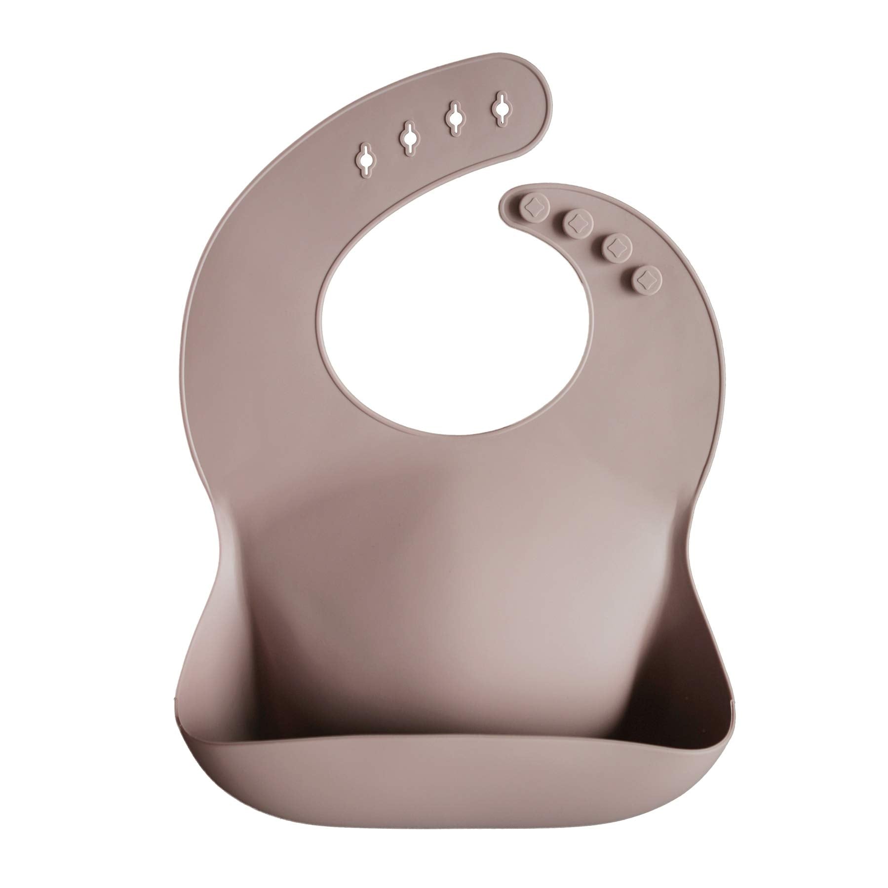 mushie Silicone Baby Bib | Adjustable Fit Waterproof Bibs (Whales)