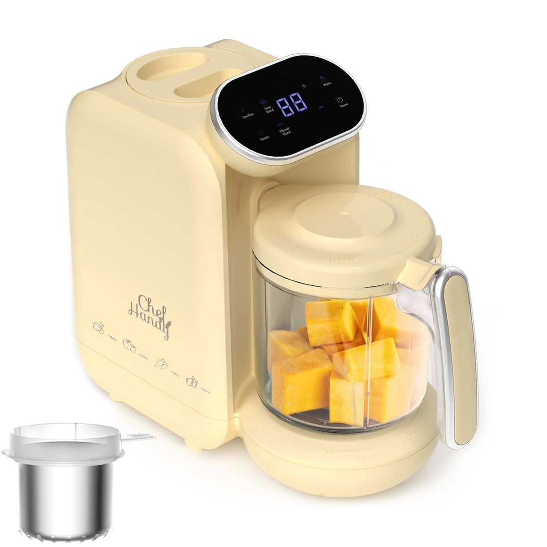 Baby Food Maker | Baby Food Processor with Steaming Basket | Baby Steamer, Blender, and Puree Maker | Milk Warmer Machine | Auto Cooking &amp; Grinding | Touch Screen Control (Green)
