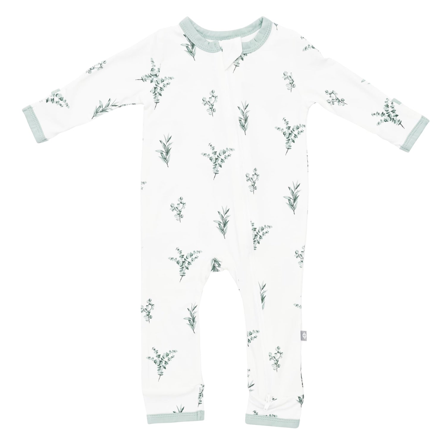 KYTE BABY Zippered Rompers, Unisex, Rayon Made from Bamboo (0-24 Months