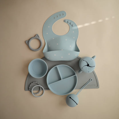 mushie Silicone Pacifier Holder Case (Shifting Sand