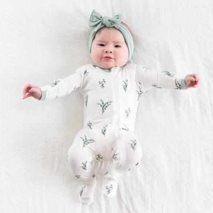 KYTE BABY Unisex Zipper Closure Footies, Rayon Made From Bamboo, 0-24 Months