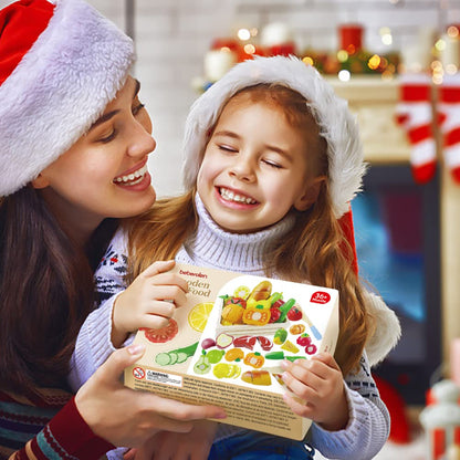 Beberolen Wooden Pizza Toy Play Food Set for Kids Pretend Play Kitchen Accessories Cutting Food Toys for 3 4 5 Years Old Toddlers Boys Girls