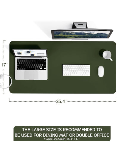 Non-Slip Desk Pad,Mouse Pad,Waterproof PVC Leather Desk Table Protector,Ultra Thin Large Desk Blotter, Easy Clean Laptop Desk Writing Mat for Office Work/Home/Decor(Pink, 23.6&quot; x 13.7&quot;)