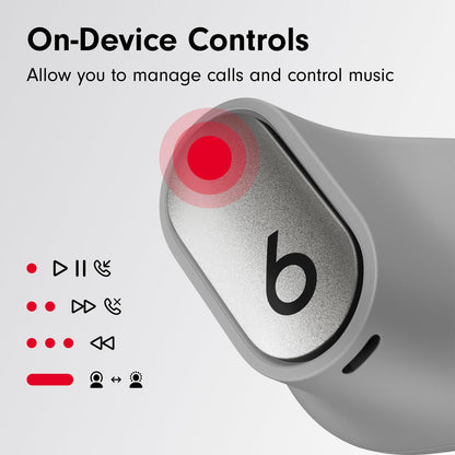 Beats Studio Buds + | True Wireless Noise Cancelling Earbuds, Enhanced Apple &amp; Android Compatibility, Built-in Microphone, Sweat Resistant Bluetooth Headphones, Spatial Audio - Ivory