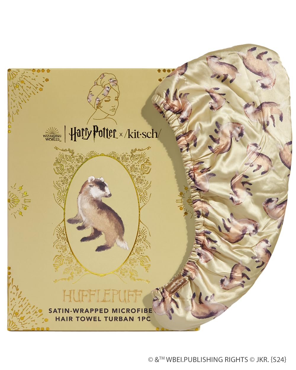 Kitsch Microfiber Hair Towel Wrap - Quick Dry Curly Hair Wraps for Women Wet Hair | Microfiber Towel for Hair | Hair Drying Towel Wrap | Hair Towels for Women | Hair Turban for Wet Hair (Blush)