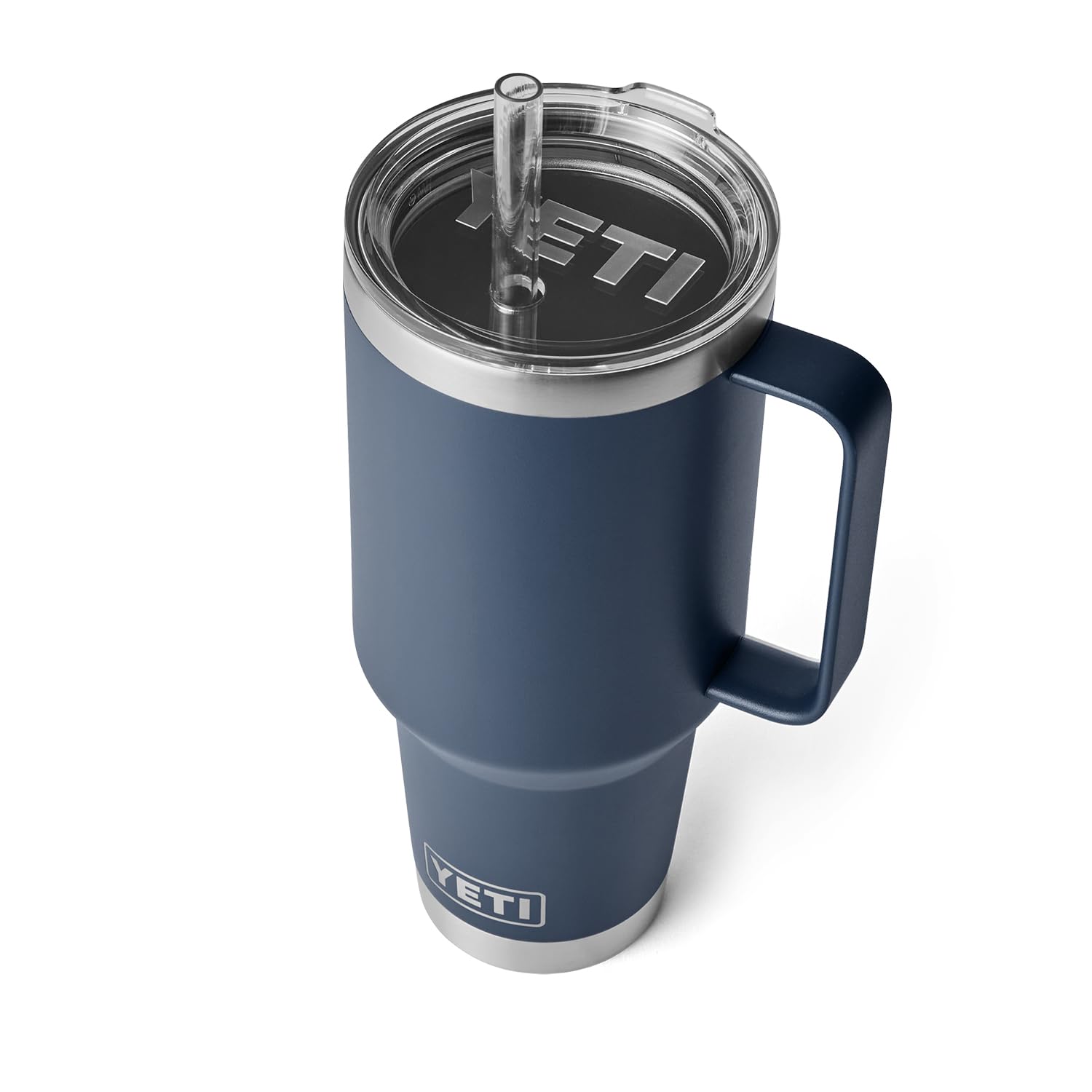 YETI Rambler Tumbler with Handle and Straw Lid, Vacuum Insulated Travel Mug, Stainless Steel