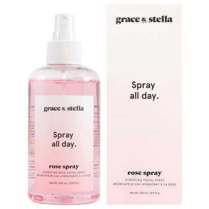 grace &amp; stella Award Winning Rose Water Facial Spray (240ml) - Vegan